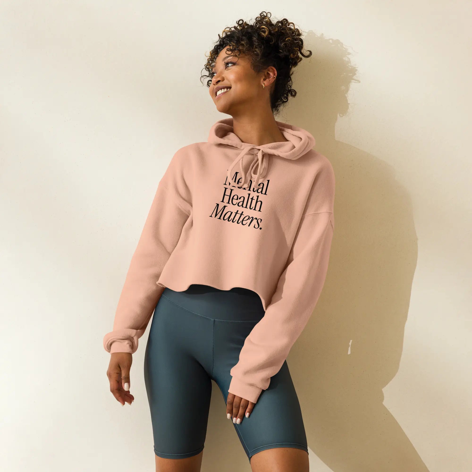 Mental Health Matters Cropped Hoodie