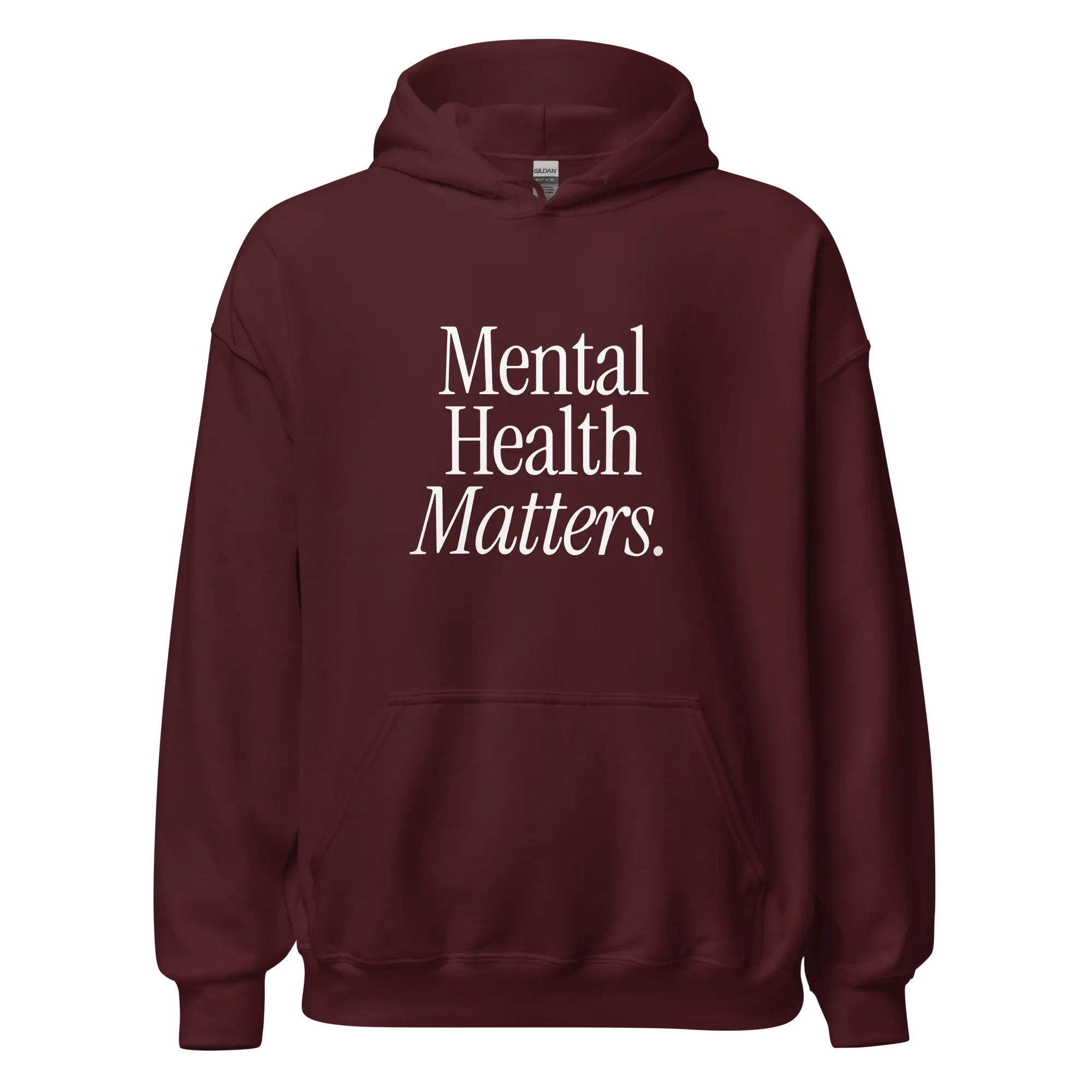 Maroon mental health matters hoodie