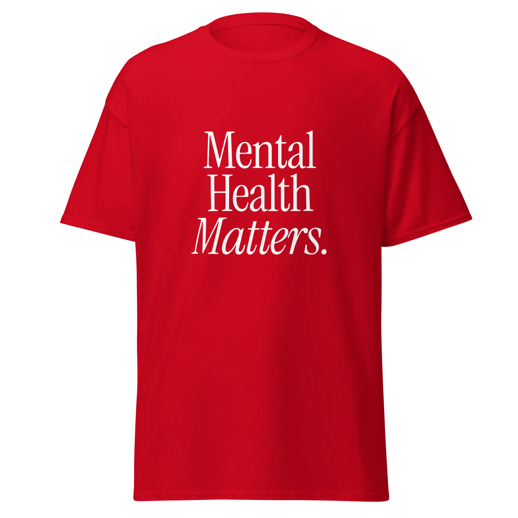 red mental health matters shirt