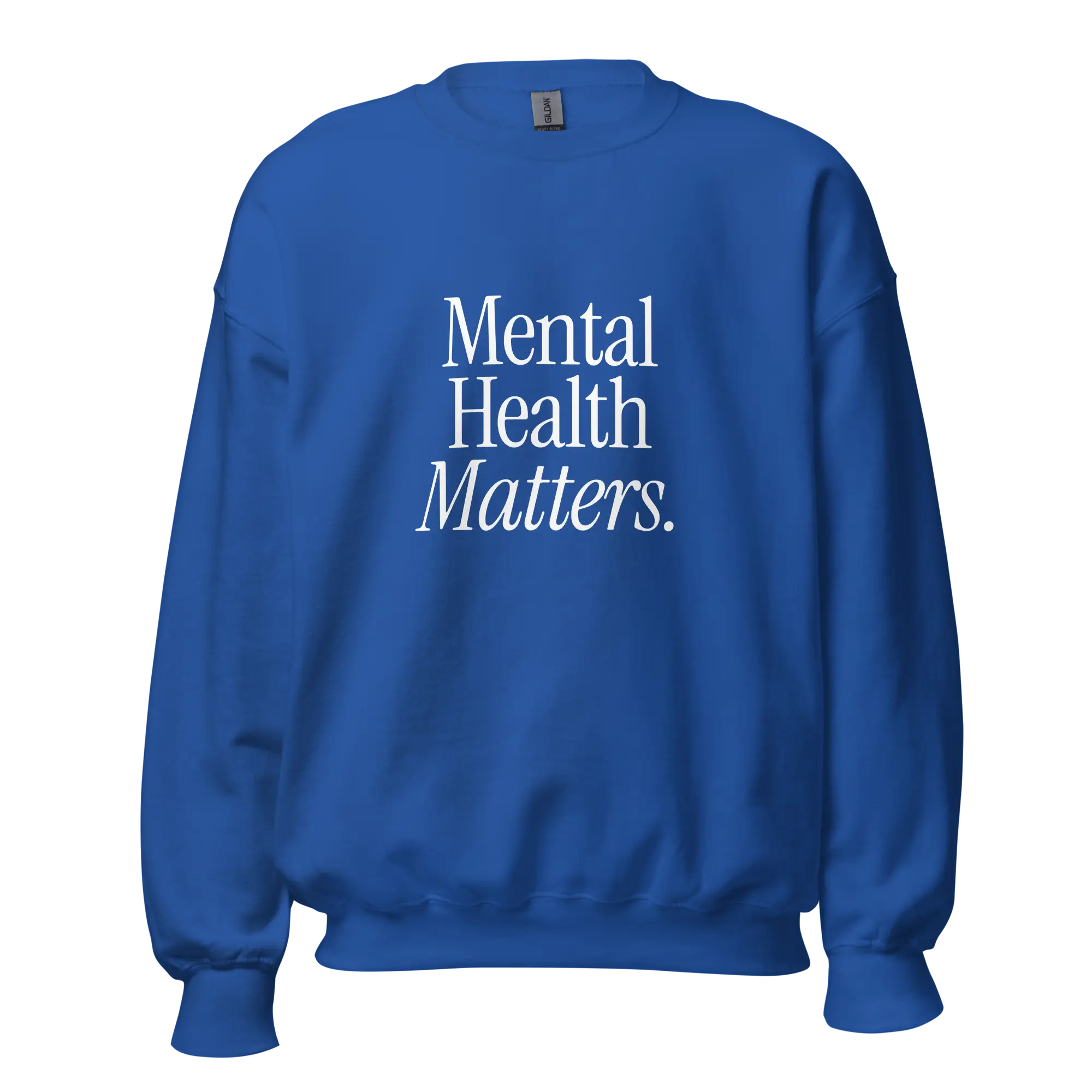 blue mental health matters sweatshirt